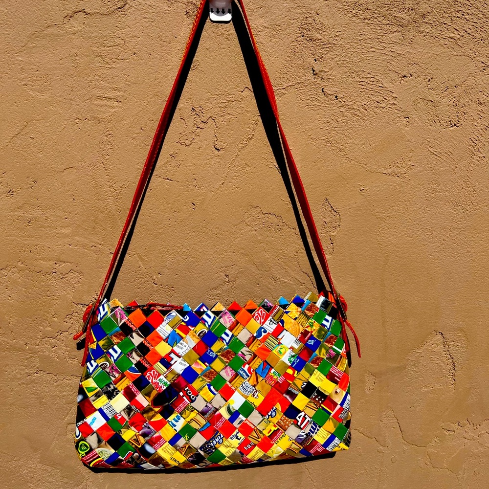 Nahui Ollin Candy Wrapper Purse Shoulder Handbag